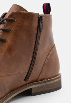 Pier One Leather - Veterboots -Camel -Schoen Verkoop 09e755358fe64d7483bb076c445e0082