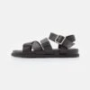 Pier One Unisex - Sandalen - Black -Schoen Verkoop 13f4e0e6a67e4656940045ec37d8b11b