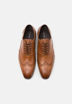 Pier One Leather - Veterschoenen - Cognac -Schoen Verkoop 15f1d142a8814a208bbc0e7f2bb30aed