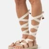 Pier One Leather - Sandalen Met Plateauzool - 003 - Off-White -Schoen Verkoop 17cd5f0470984f9aac3e1dad538e1fe2