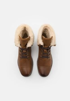 Pier One Leather - Veterboots - Camel -Schoen Verkoop 58338f66cc624a14b1e5d27e7e21ebaf