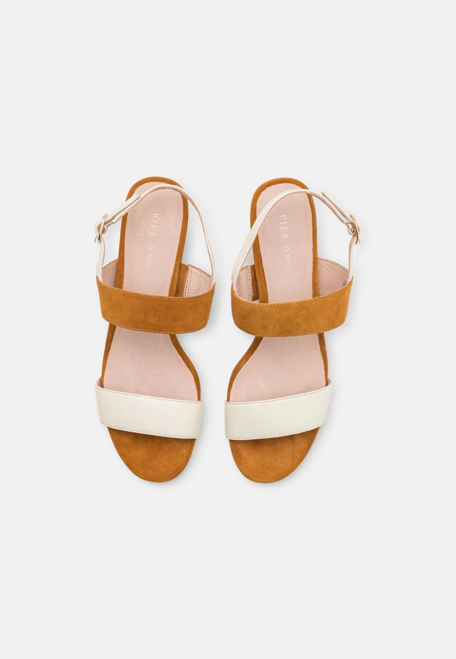 Pier One Leather- Sandalen - White/Cognac 8 Pier One Leather- Sandalen - White/Cognac - Afbeelding 6