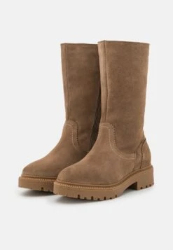 Pier One Leather Winter Boot - Laarzen - Taupe -Schoen Verkoop 83df9d01add942eaabb452a58120a742