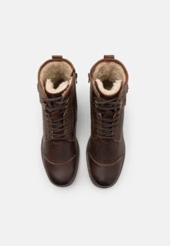 Pier One Leather - Veterboots - Brown -Schoen Verkoop 9cdda29c31d1480bad87b1b7287b863e