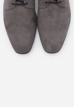 Pier One Leather - Veterschoenen - Grey -Schoen Verkoop a0f7474e36804ee19a4dfbc56df88ce5