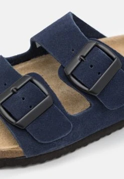 Pier One Leather Unisex - Pantoffels - Dark Blue -Schoen Verkoop a5a88158e25a4eb4b3e59dc262861c25