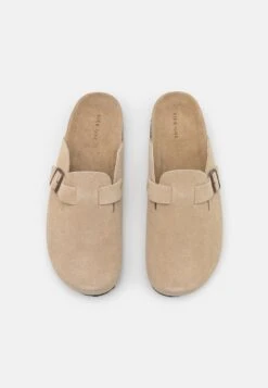Pier One Leather Unisex - Pantoffels - Beige -Schoen Verkoop fb9c0aed91d14aa2a90f9e1af6a1df5d